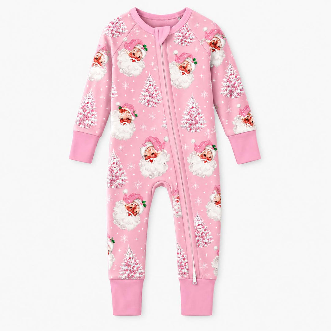 Pink Santa Christmas Bamboo Convertible Zippy