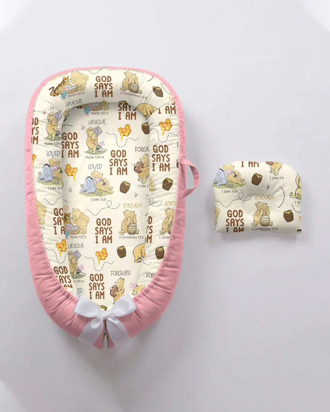 Gott sagt, ich bin – Little Blessings Bambus Baby Nestchen