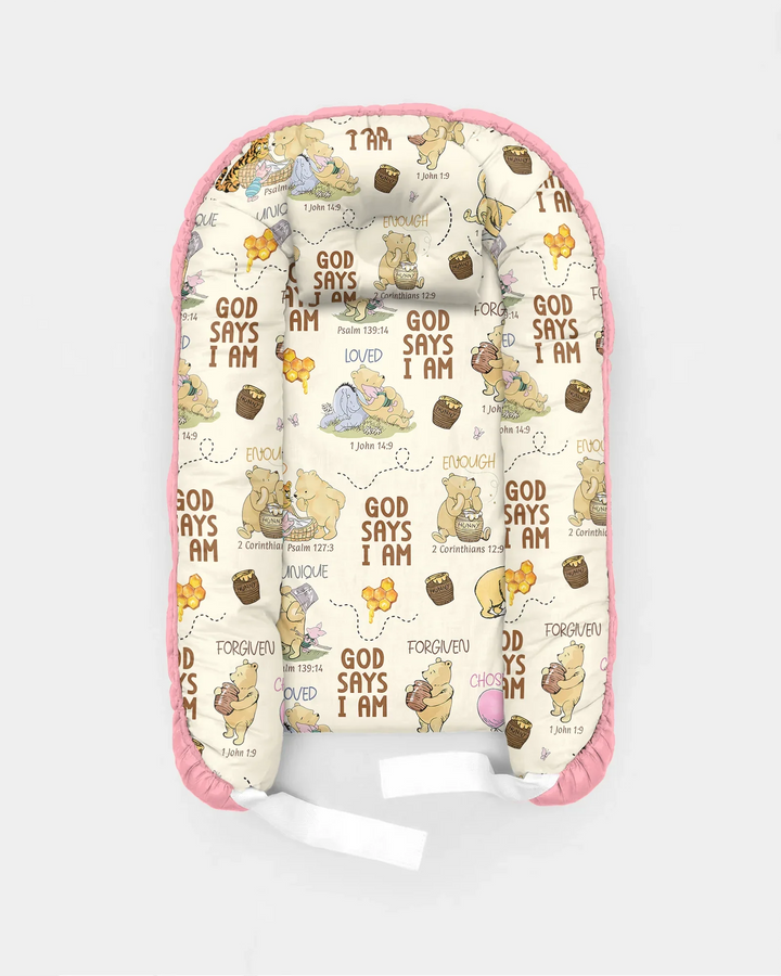 Gott sagt, ich bin – Little Blessings Bambus Baby Nestchen