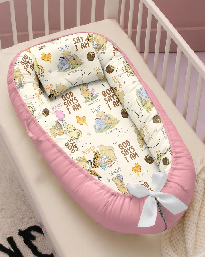 Gott sagt, ich bin – Little Blessings Bambus Baby Nestchen