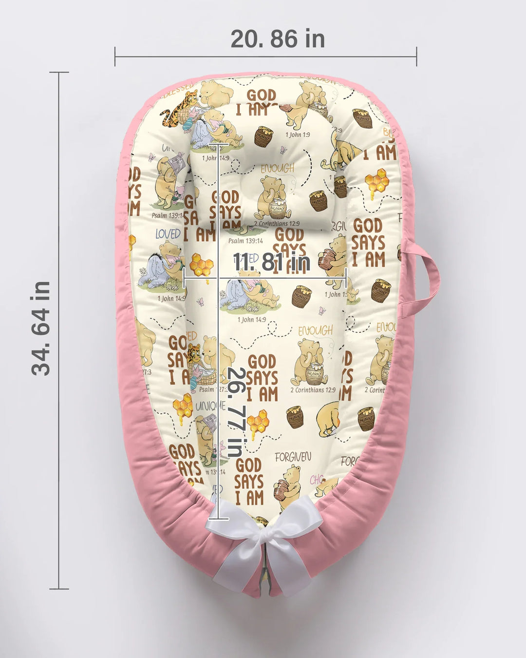 Gott sagt, ich bin – Little Blessings Bambus Baby Nestchen