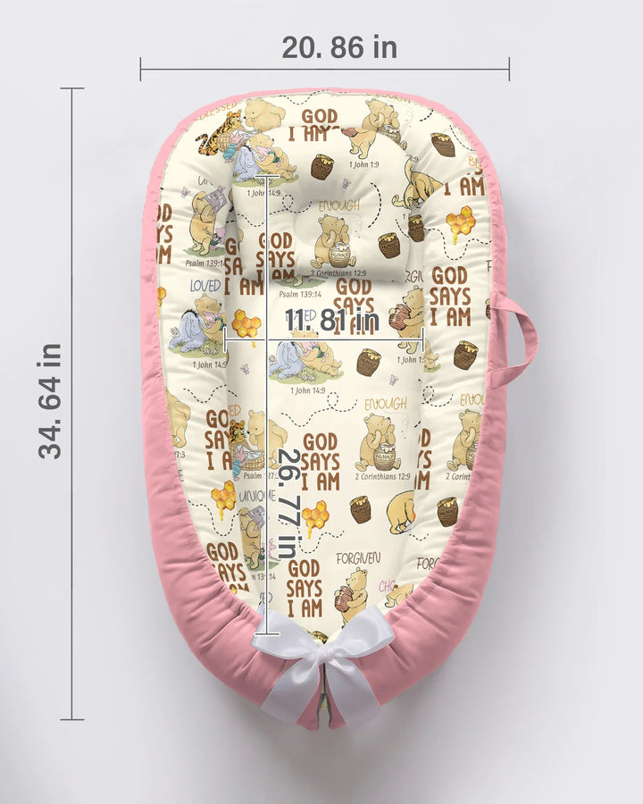 Gott sagt, ich bin – Little Blessings Bambus Baby Nestchen