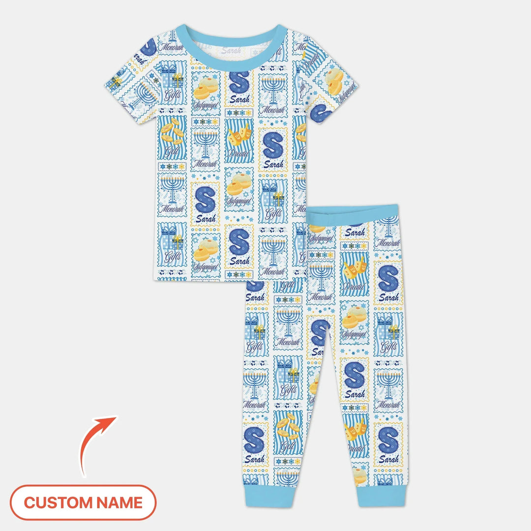 Zweiteiliges, kurzärmliges Pyjama-Set mit Marienkäfern