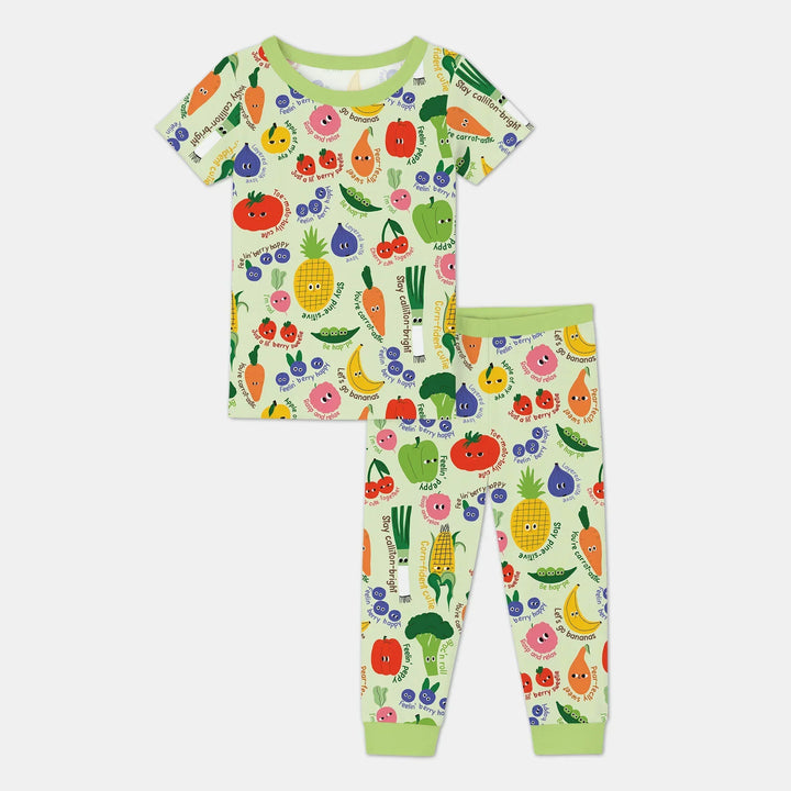 Zweiteiliges, kurzärmliges Pyjama-Set mit Marienkäfern