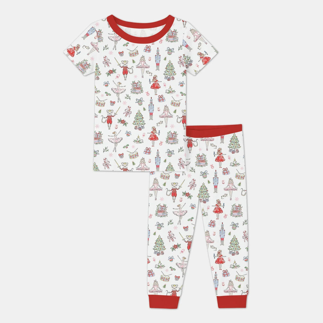 Zweiteiliges, kurzärmliges Pyjama-Set mit Marienkäfern