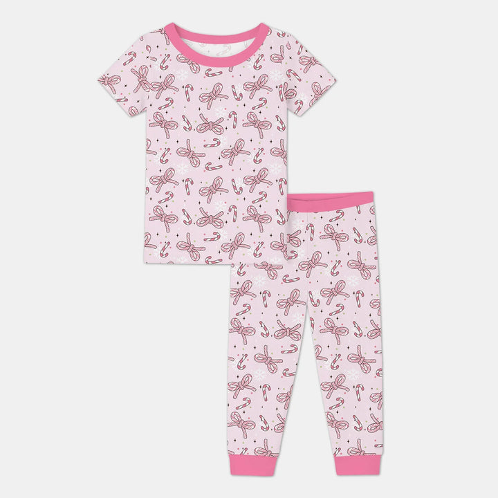 Zweiteiliges, kurzärmliges Pyjama-Set mit Marienkäfern