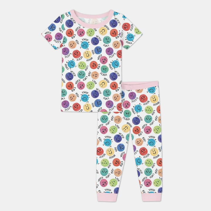 Zweiteiliges, kurzärmliges Pyjama-Set mit Marienkäfern