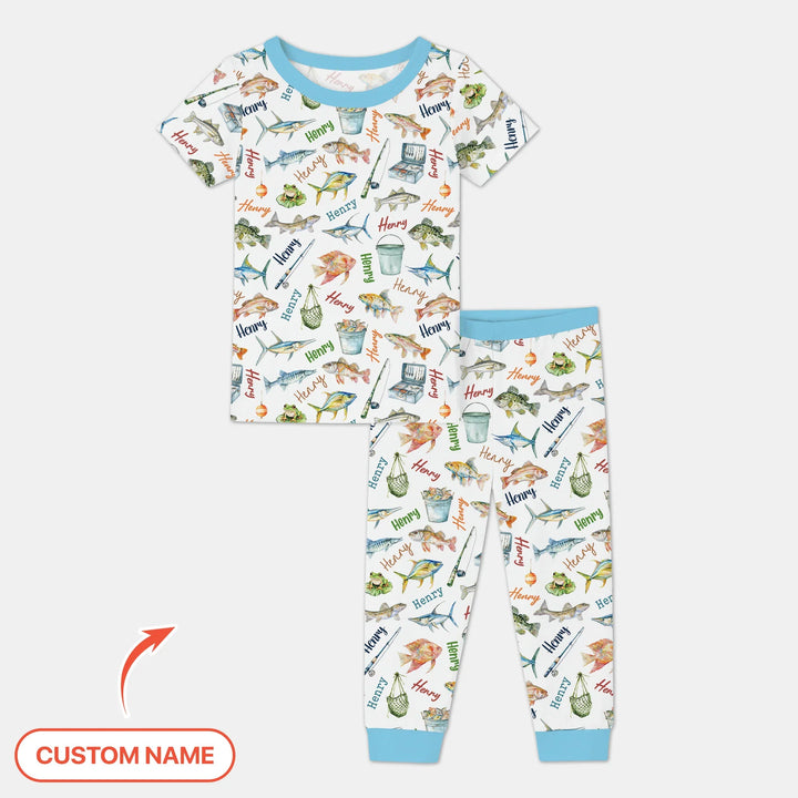 Zweiteiliges, kurzärmliges Pyjama-Set mit Marienkäfern