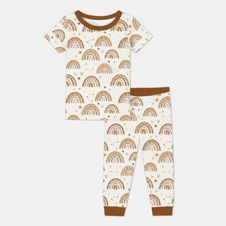 Zweiteiliges, kurzärmliges Pyjama-Set mit Marienkäfern