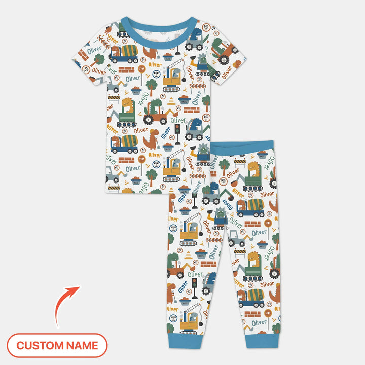 Zweiteiliges, kurzärmliges Pyjama-Set mit Marienkäfern
