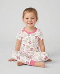 Zweiteiliges, kurzärmliges Pyjama-Set mit Marienkäfern
