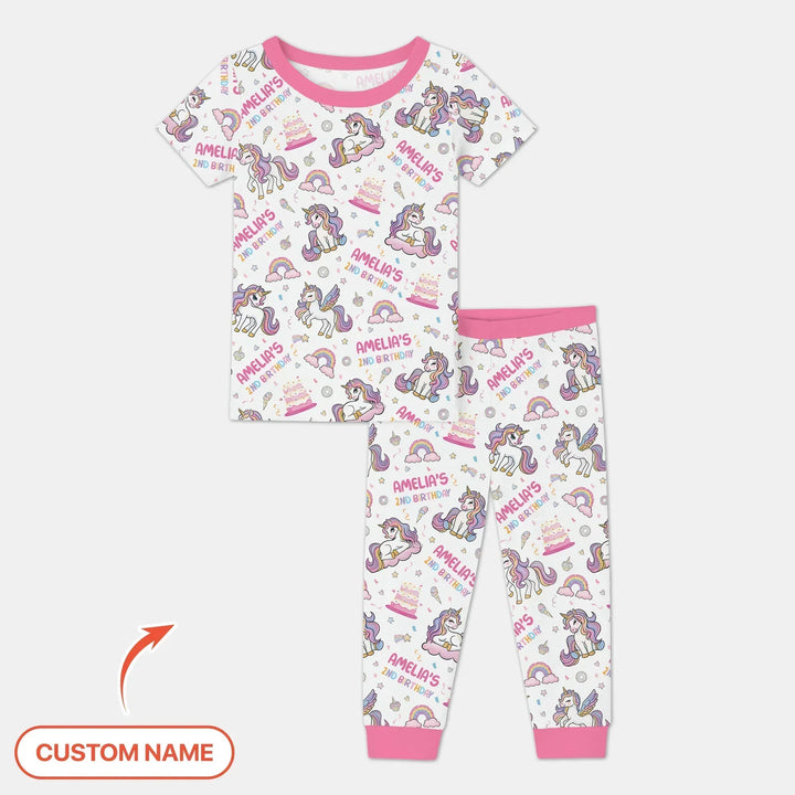 Zweiteiliges, kurzärmliges Pyjama-Set mit Marienkäfern