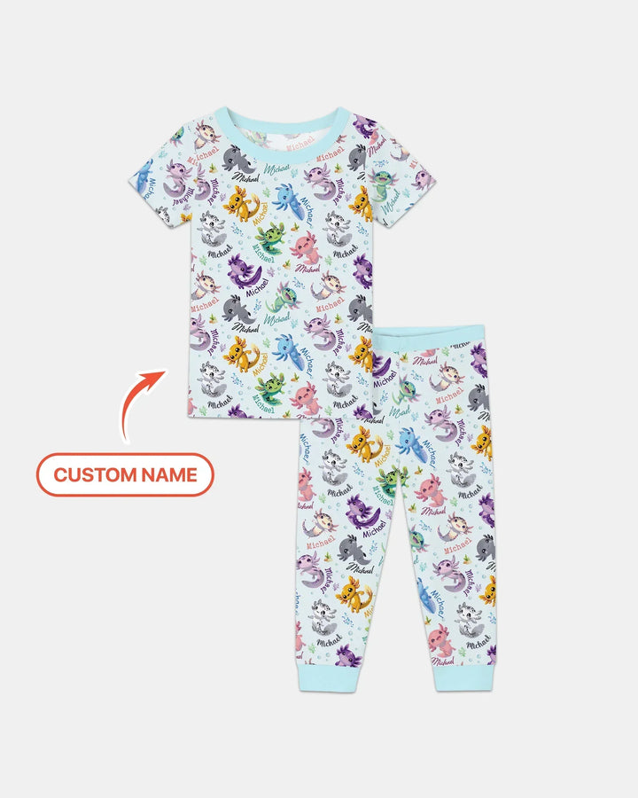 Zweiteiliges, kurzärmliges Pyjama-Set mit Marienkäfern