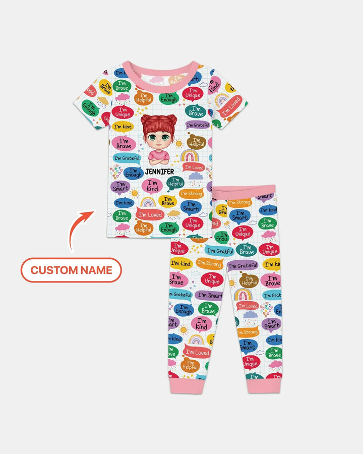 Zweiteiliges, kurzärmliges Pyjama-Set mit Marienkäfern