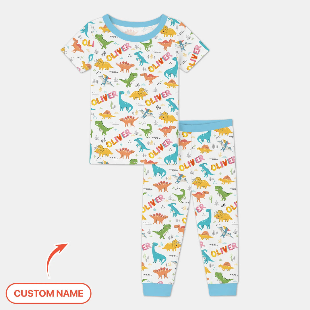 Zweiteiliges, kurzärmliges Pyjama-Set mit Marienkäfern