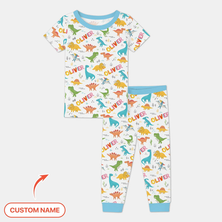 Zweiteiliges, kurzärmliges Pyjama-Set mit Marienkäfern