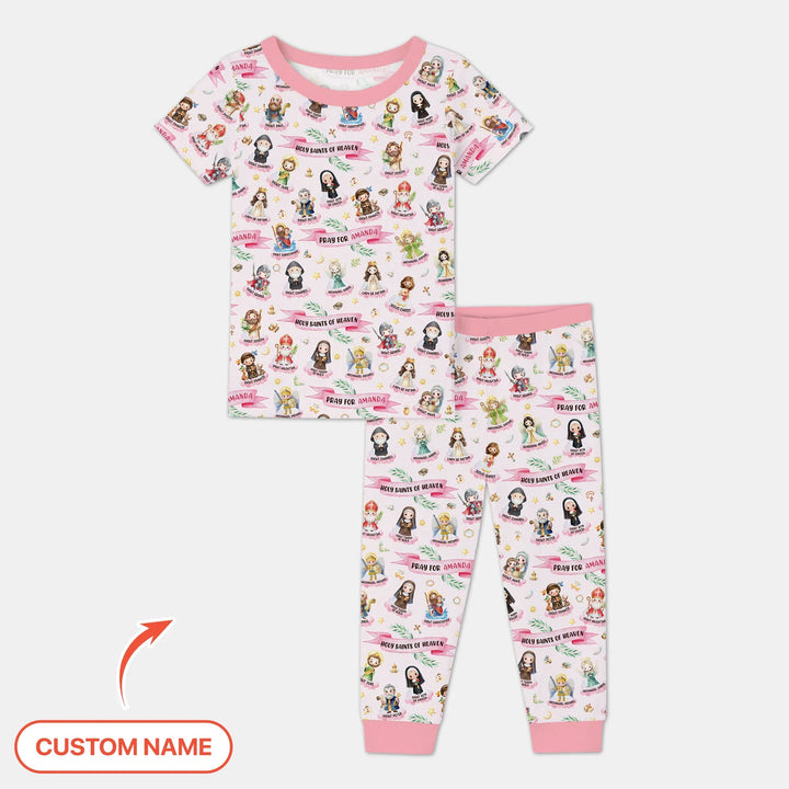Zweiteiliges, kurzärmliges Pyjama-Set mit Marienkäfern