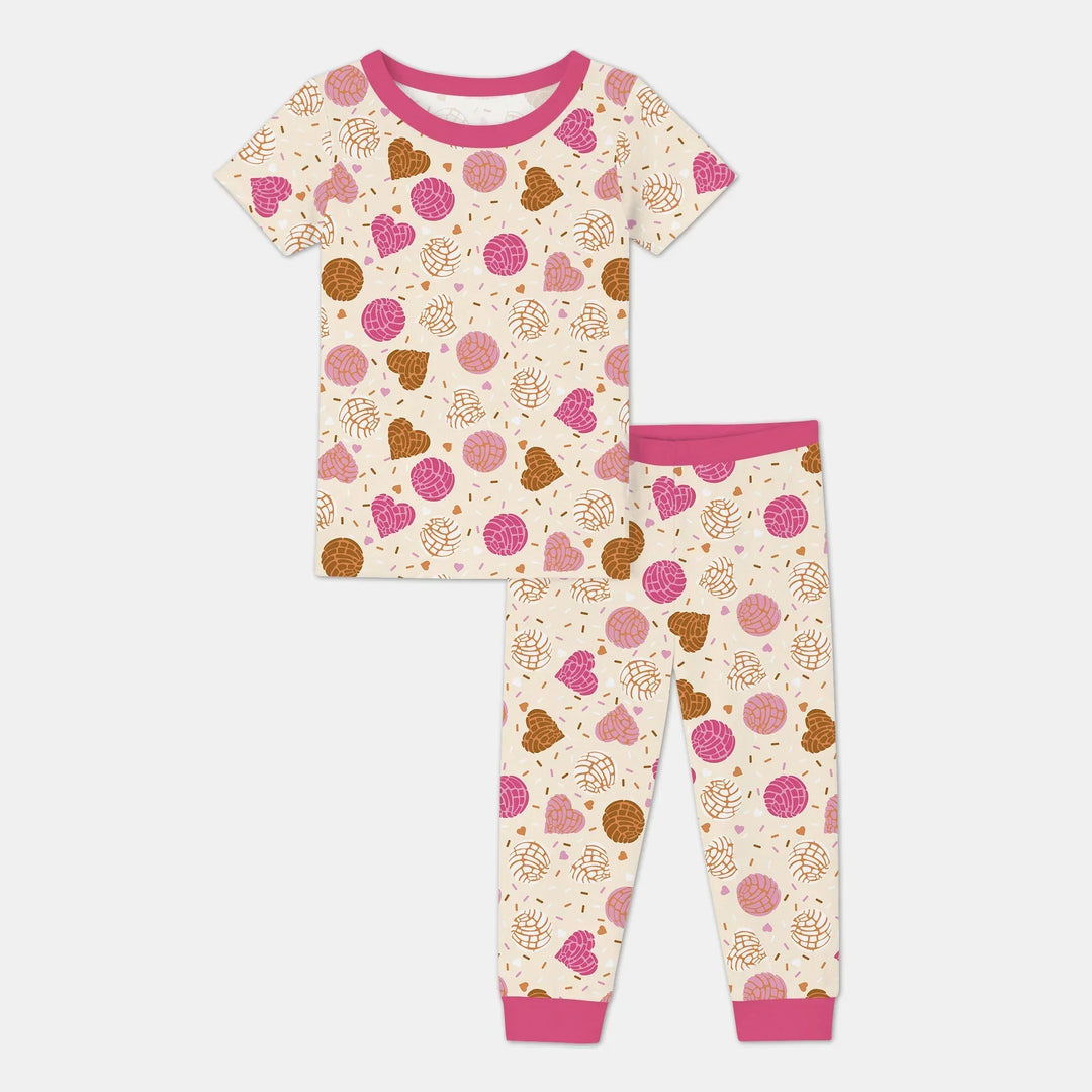 Zweiteiliges, kurzärmliges Pyjama-Set mit Marienkäfern