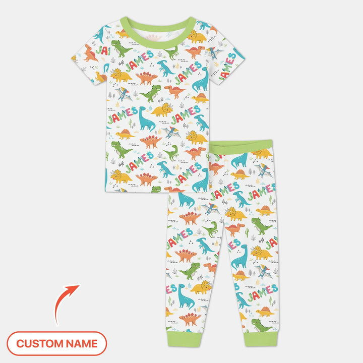 Zweiteiliges, kurzärmliges Pyjama-Set mit Marienkäfern