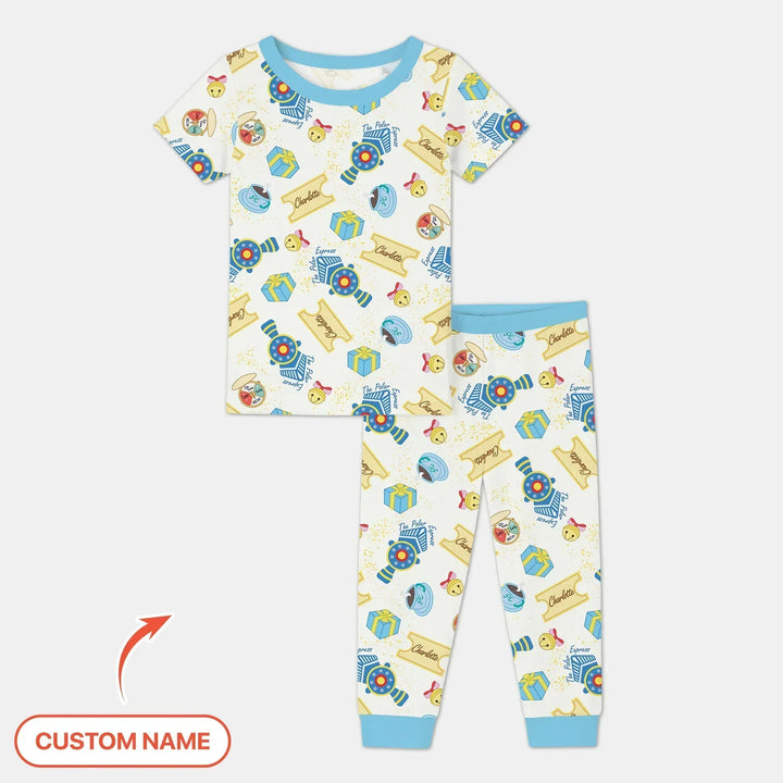 Zweiteiliges, kurzärmliges Pyjama-Set mit Marienkäfern