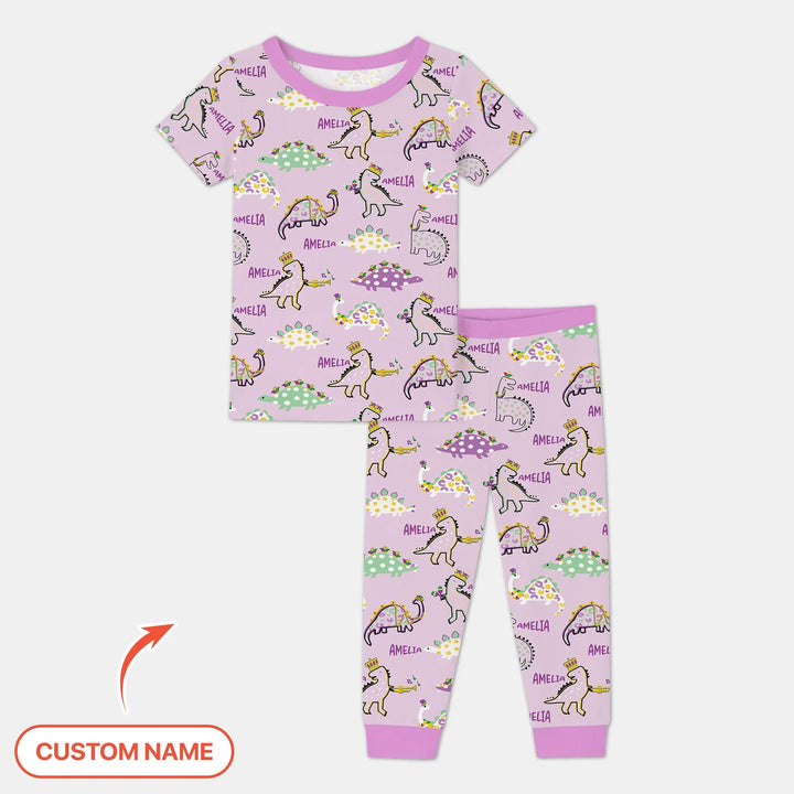 Zweiteiliges, kurzärmliges Pyjama-Set mit Marienkäfern