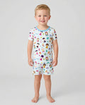 Template Zweiteiliges Pyjama-Set mit kurzen Ärmeln und Shorts