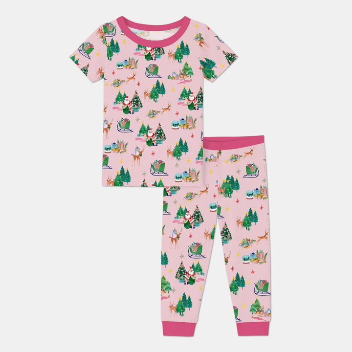 Zweiteiliges, kurzärmliges Pyjama-Set mit Marienkäfern