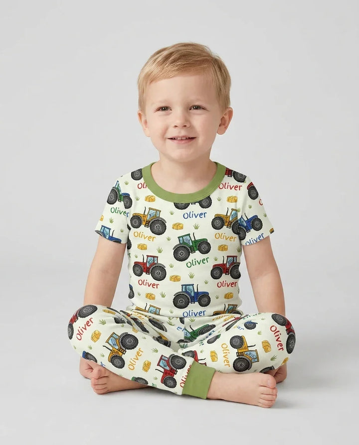 Zweiteiliges, kurzärmliges Pyjama-Set mit Marienkäfern
