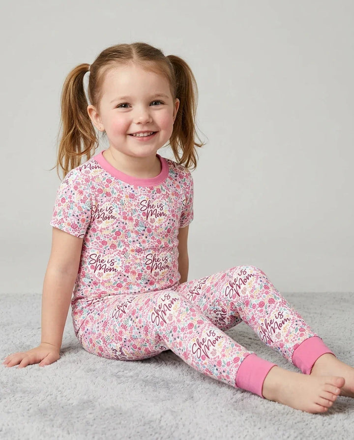 Zweiteiliges, kurzärmliges Pyjama-Set mit Marienkäfern