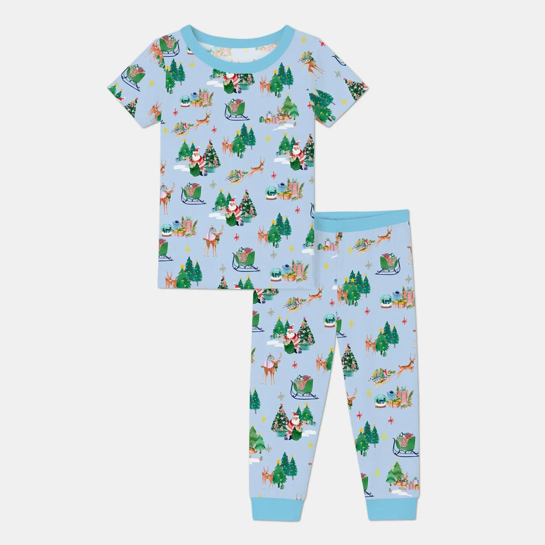Zweiteiliges, kurzärmliges Pyjama-Set mit Marienkäfern