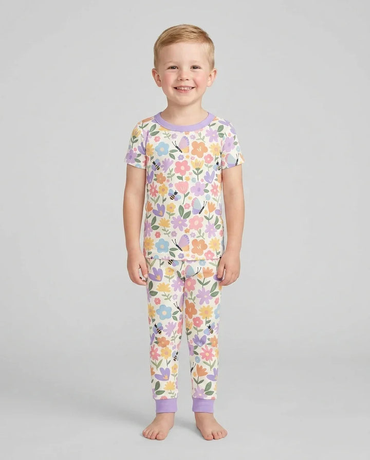Zweiteiliges, kurzärmliges Pyjama-Set mit Marienkäfern