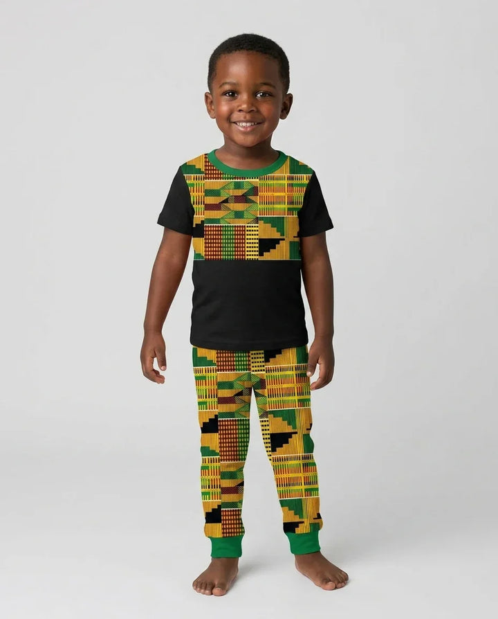 Zweiteiliges, kurzärmliges Pyjama-Set mit Marienkäfern