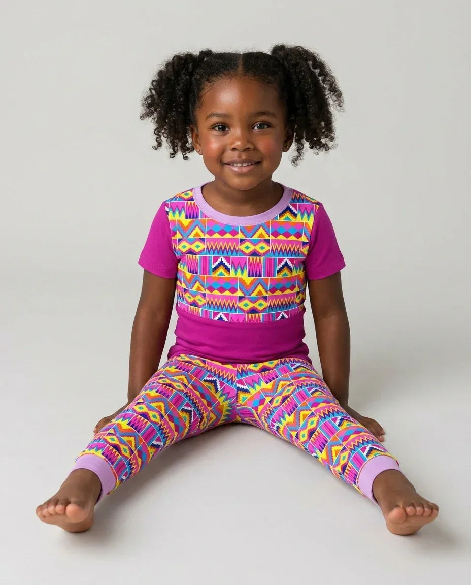 Zweiteiliges, kurzärmliges Pyjama-Set mit Marienkäfern