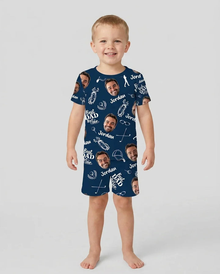 Zweiteiliges Pyjama-Set mit kurzen Ärmeln und Shorts im Sommer-Design