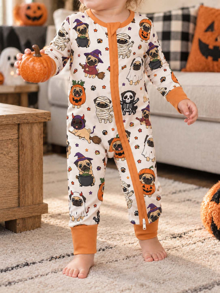 Pug Halloween Costume Party Bamboo Convertible Zippy