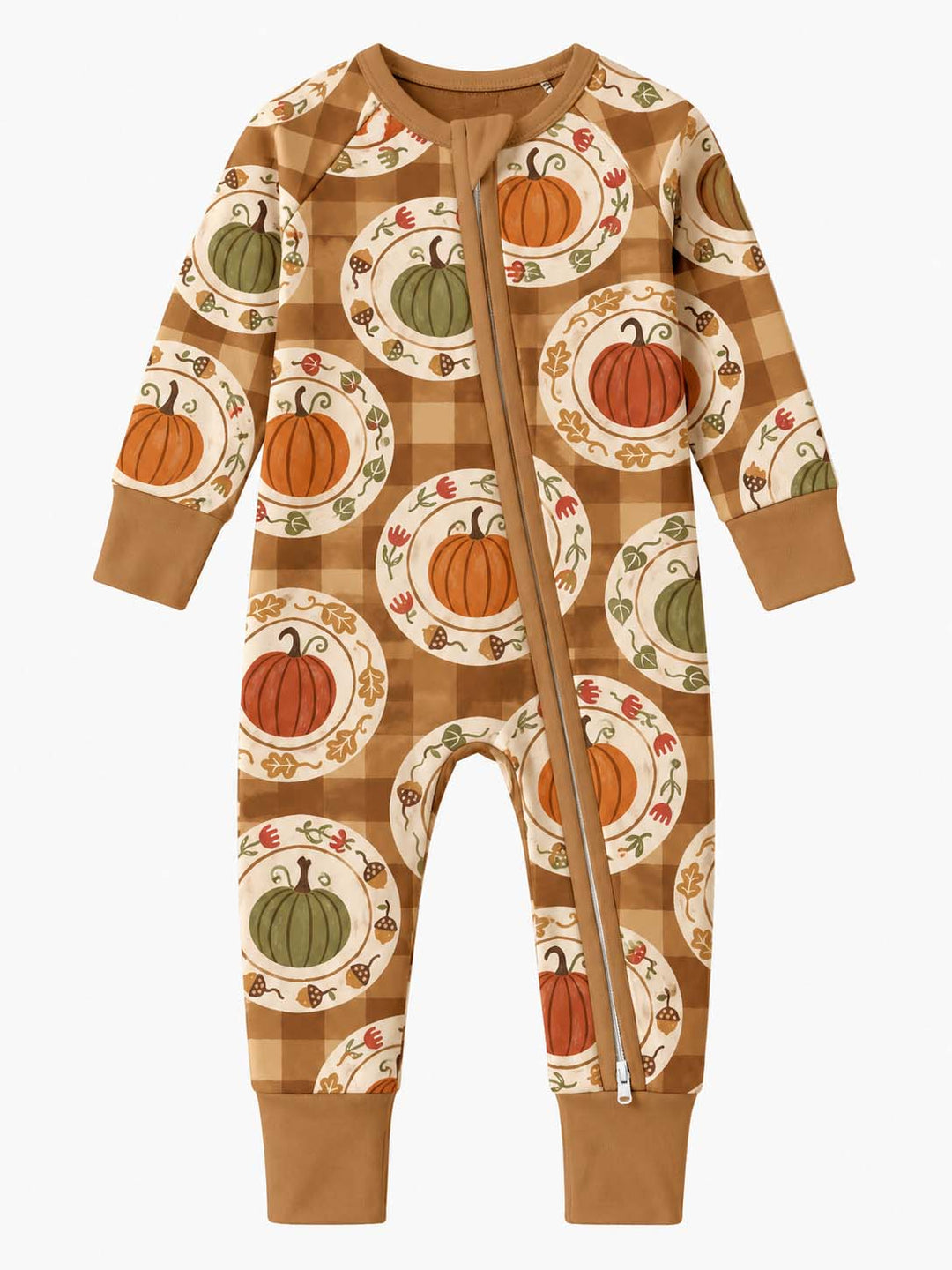 Pumpkin Harvest Plates Bamboo Convertible Zippy
