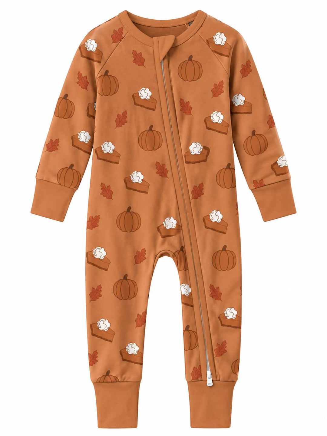 Pumpkin Pie Fall Pattern Bamboo Convertible Zippy