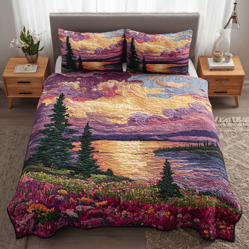 Pure Natural Beauty Bamboo Quilt Bedding Set