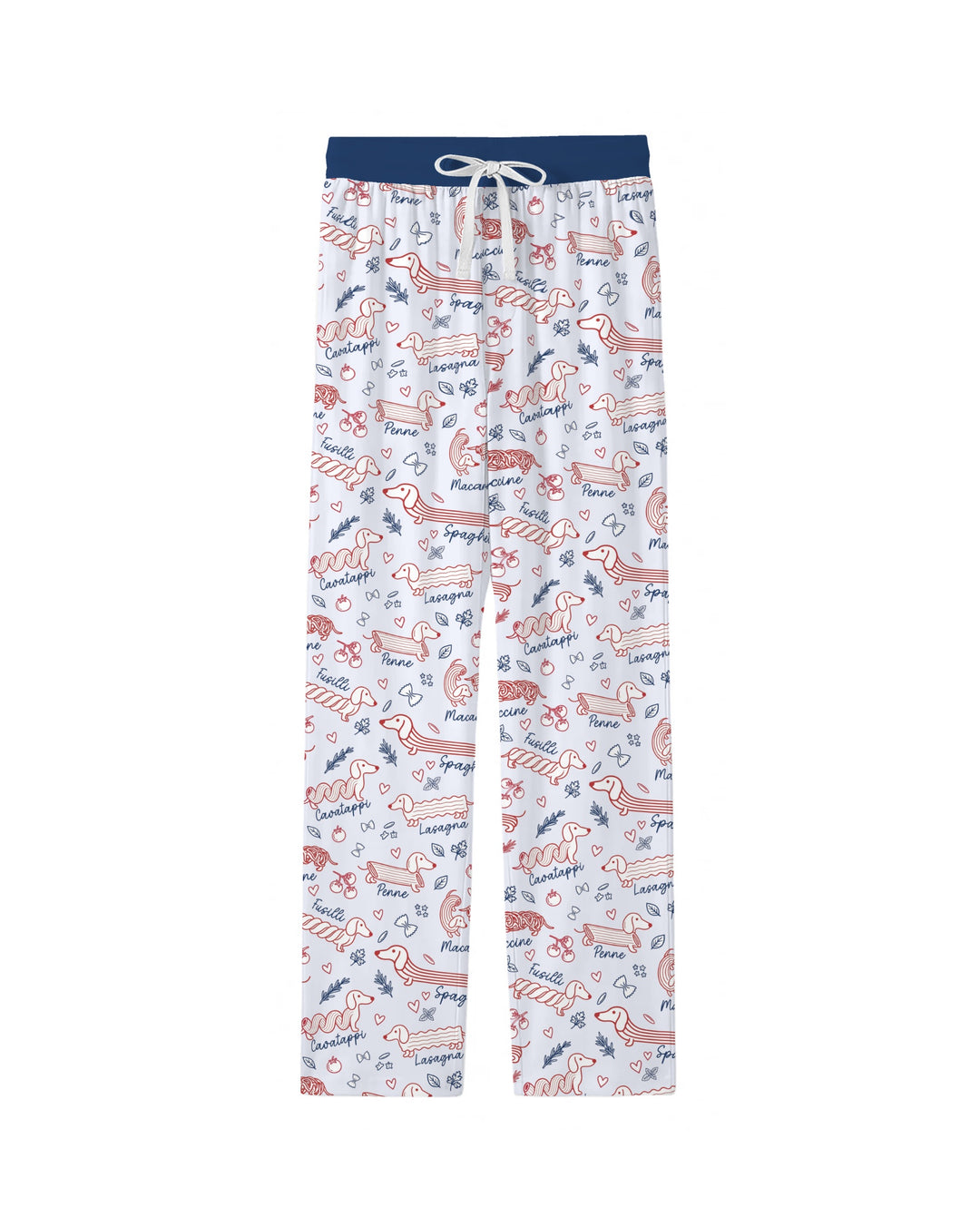 Funny Dachshund Pasta Pups Bamboo Men's Pajama Set
