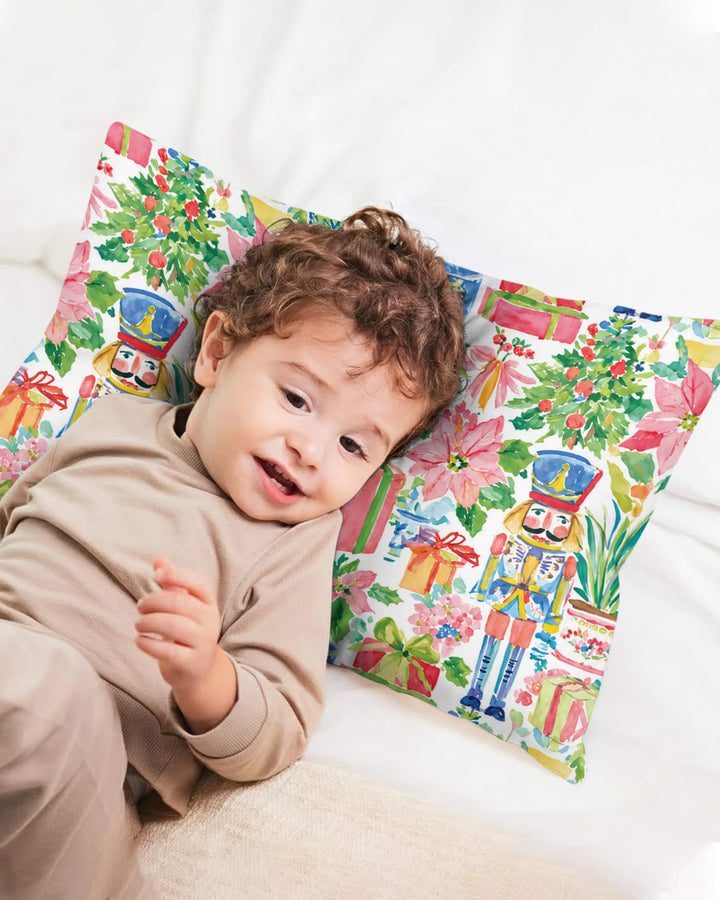 Watercolor Nutcracker Holiday Bamboo Pillow Case