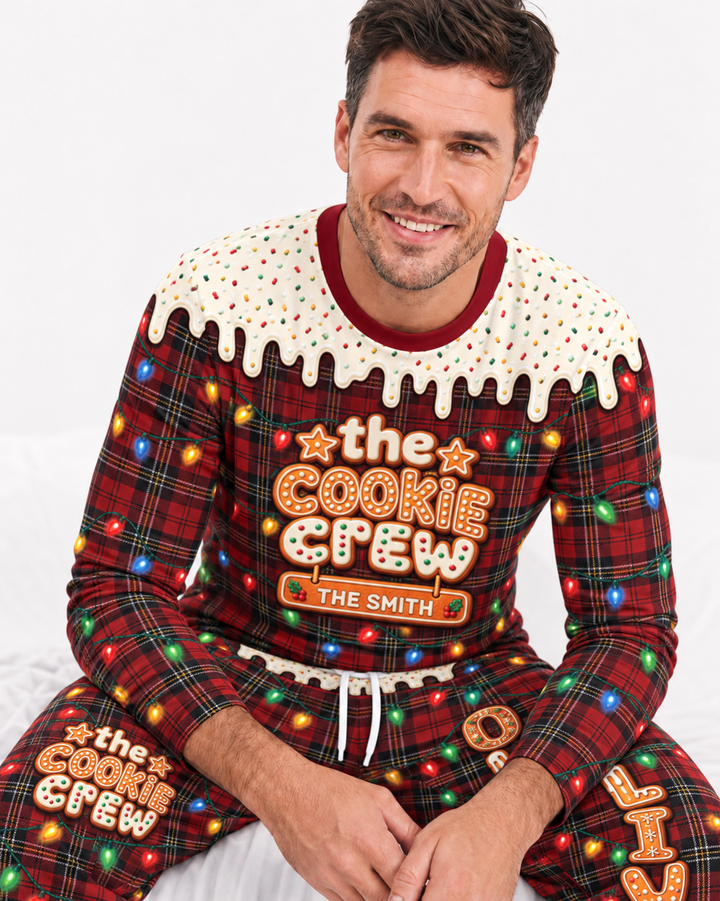The Cookie Crew Custom Name Bamboo Men's Pajama Set