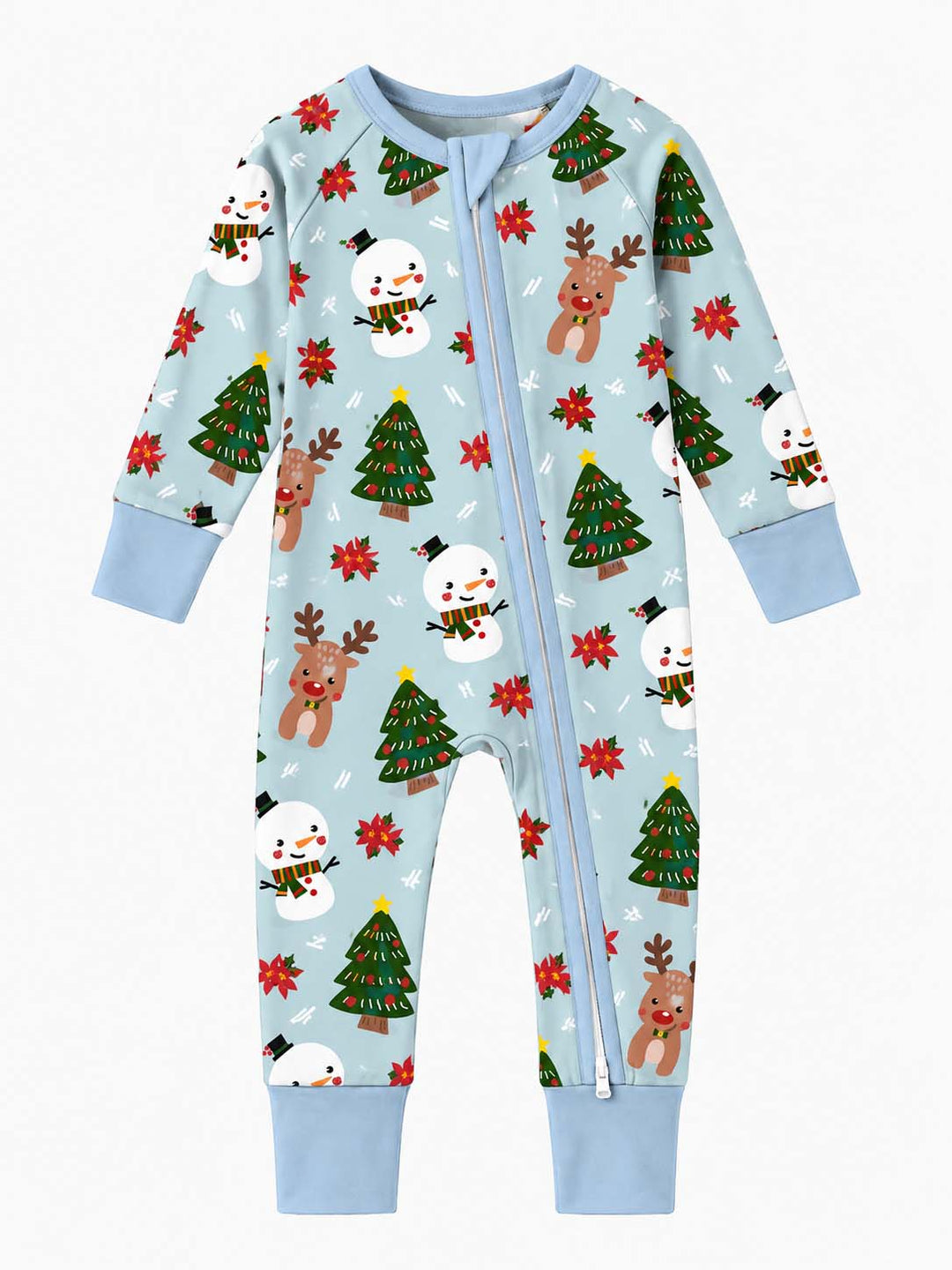 Reindeer Snowman Christmas Bamboo Convertible Zippy