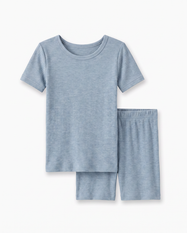 Zweiteiliges, kurzärmliges Pyjama-Set mit Marienkäfern