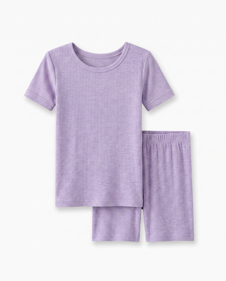 Zweiteiliges, kurzärmliges Pyjama-Set mit Marienkäfern