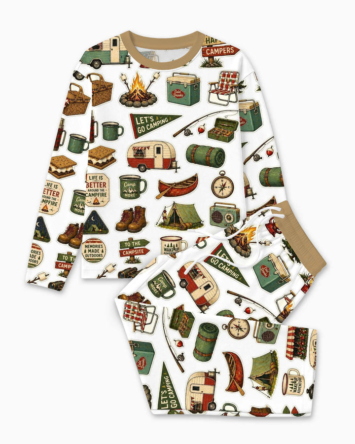 Rustic Happy Campers Bamboo Men's Pajama Set