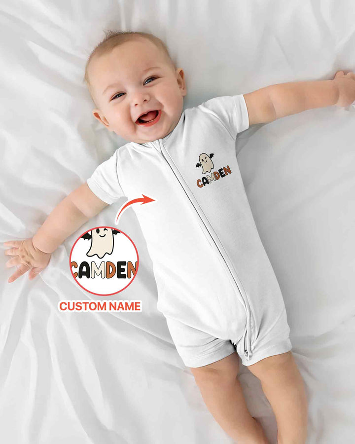 Personalized One Spooky Dude Bamboo Shorty Zippy
