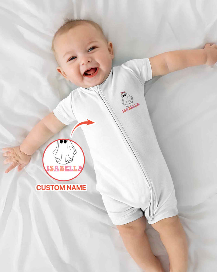 Personalized Spooky One Bamboo Shorty Zippy