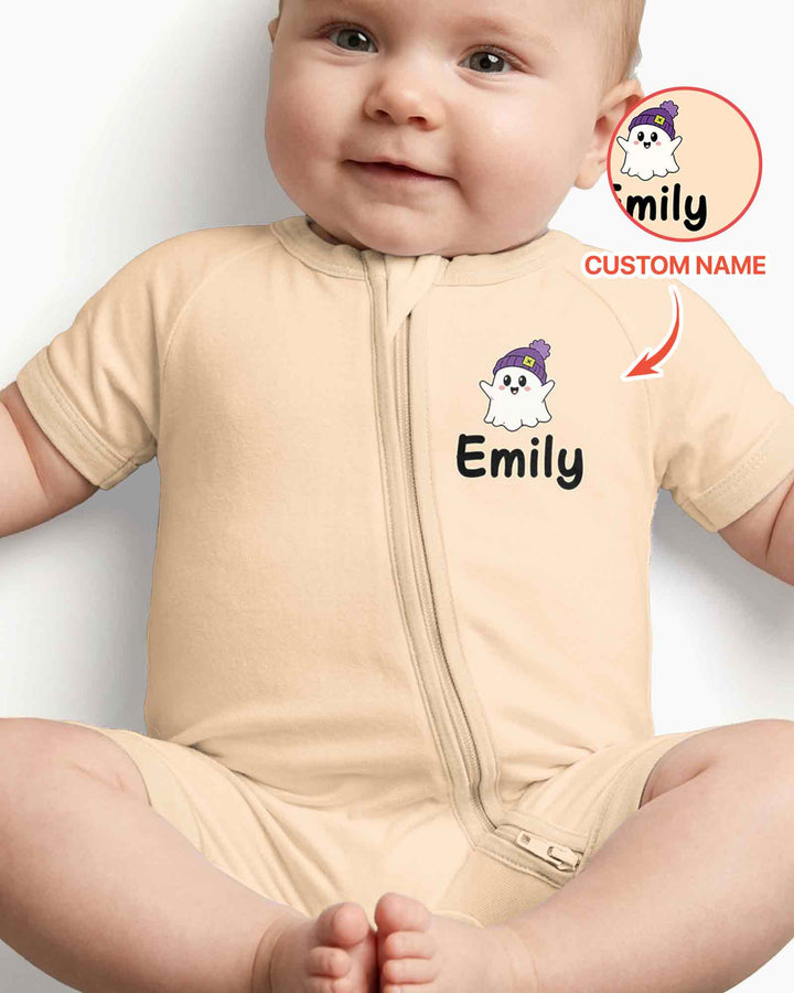 Personalized Boo Crew Halloween Ghost Group Spooky Bamboo Shorty Zippy