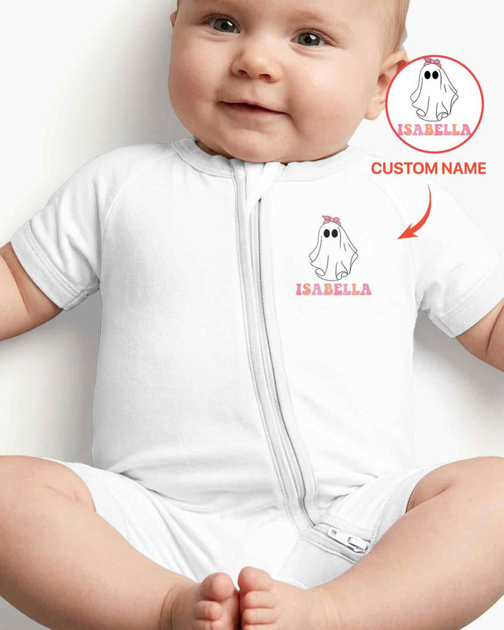 Personalized Spooky One Bamboo Shorty Zippy