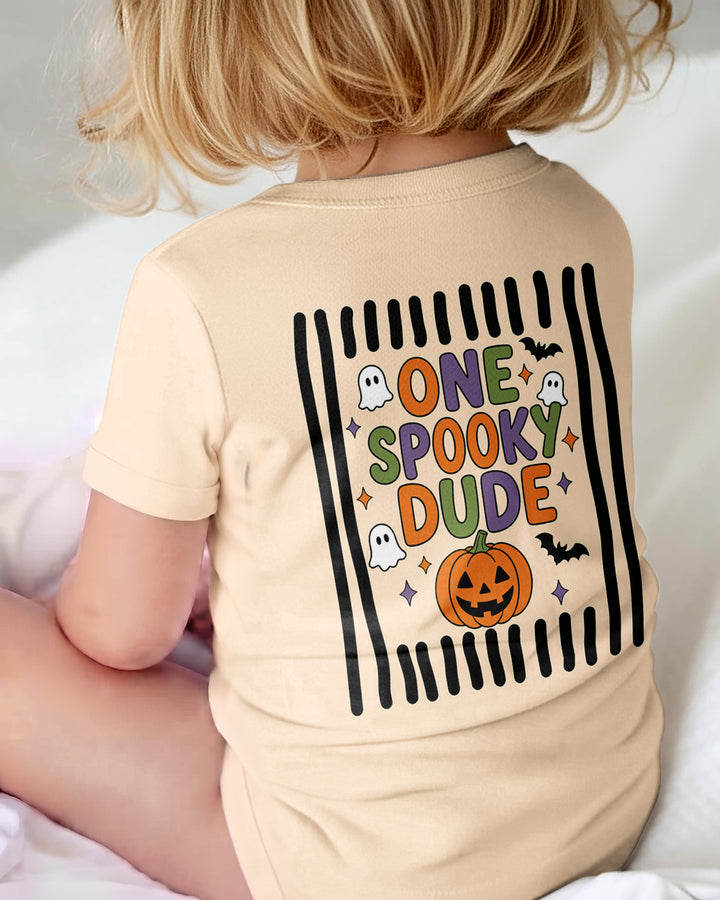 Personalized Halloween First Birthday Baby One Spooky Dude Bamboo Bodysuit